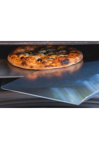 Gartner Pizza Küreği - 304 Paslanmaz Çelik - 36x35 Cm Gri