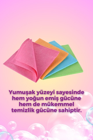 Grimorlife 15 Adet Çok Renkli Temizlik Bezi Banyo Mutfak Toz Bezi -dayanıklı Uzun Ömürlü Mutfak Bezi