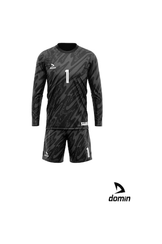 Hnc Sport Uzun Kol Siyah Kamuflaj Desenli Kaleci Forması Futbol Forması Maç Forma Ve Şort Seti