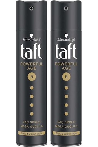 Taft Powerful Age İnce ve lamış Saçlar İçin Sprey 2 x 250 ML