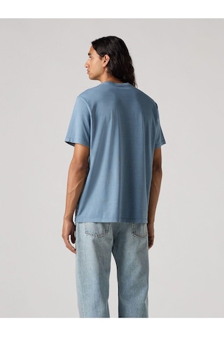 Levi's Relaxed Fıt Serıf Logo Erkek Mavi T-shirt 16143-1917-4749 Mavi
