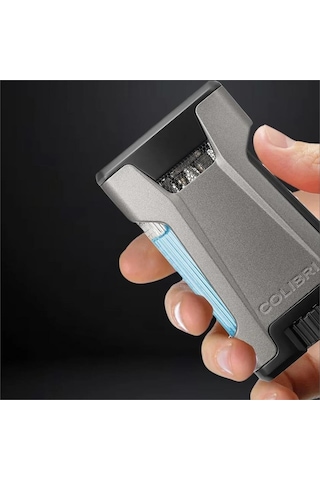 Colibri Rebel Çift Jet Puro Çakmağı Gri