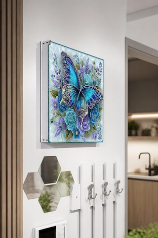 Dekoratif Sigorta Kutusu Kapağı 39x32 Cm Açılır Kapaklı Elektrik Panosu Gizleme Paneli Ss023
