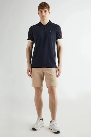 Gant Erkek Lacivert Regular Fit Renk Bloklu Polo Xl Lacivert