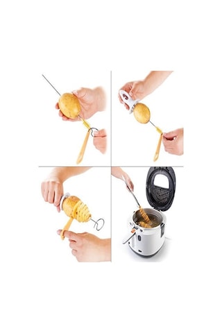 Patates Dilimleyici Aparat Çubukta Patates Cips Yapma