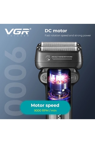 Vgr V-368 Profesyonel Yaprak Tıraş Makinesi - Afa Lisanslı, 9000 Rpm Yüksek Hız Ve Islak/kuru