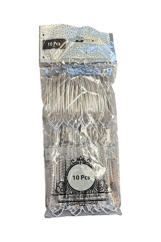 Platinum Şeffaf Renk Çatal Kalın 10 Adetli