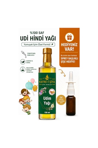 Katre-i Şifa Udim Yağı Çocuklar için Yumuşak İçim Udi Hindi Yağı 100 ML
