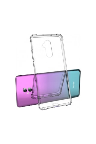 Blogy Mate 20 Lite İle Uyumlu Crystal Fit Kılıf Crystal Clear