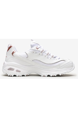 Skechers D'Lites - Copper Divine Kadın Beyaz Sneakers 13145 Wtrg Beyaz