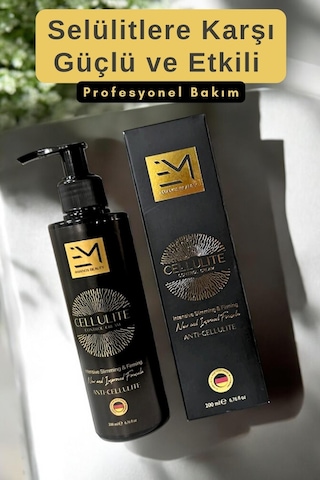 Em Amanos Beauty Selülit Kremi 200 ML + Selülit Karşıtı Doğal At Kılı Fırçası