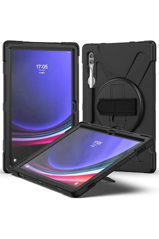 Samsung Galaxy X930 Tab S11 Ultra 14.6 Kılıf Amazing Tablet Kapak - Siyah Arka Kapak