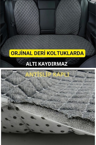 Opel Vectra C 2002-2008terletmez Kaymaz Keten Oto Minder Kılıf Komple Set 7 Parça Gri Ön Ve Arka