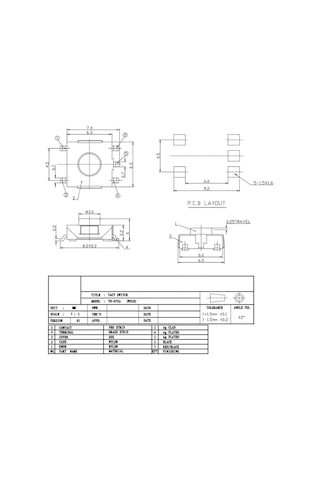 W310 5-Pin Smd Reset Basma Düğmesi Anahtarı 662.5 Mm