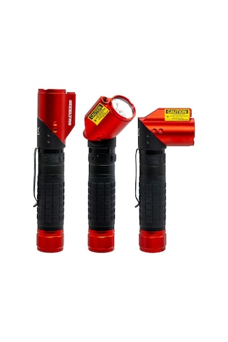 İzeltaş Pro Led Şarjlı Lazer Pointer/uv El Feneri 1000 Lm Kırmızı - Siyah