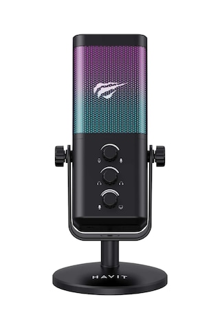 Havit Gk65 Rgb Profesyonel Yayıncı Mikrofonu 192khz 24bit Hi-fi Mfmfhvt0018