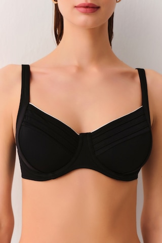 Suwen Biyeli Balenli Toparlayıcı Bikini Üst Sbn25994012 Siyah