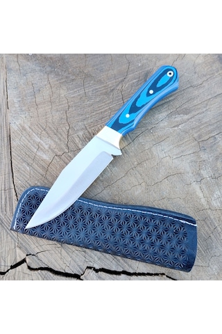 Av Bıçağı Bushcraft Avcı Bıçağı El Yapımı Doğa Bıçağı Hgswr50 Mavi