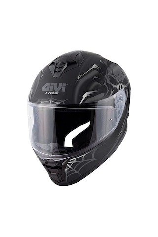 50.x Arachno Mat Siyah-gri Kask Çok Renkli