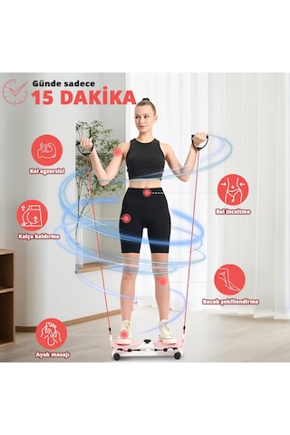 Direnç Ayarlı Twist Ev Tipi Denge Egzersiz Aleti Kaymaz Bel Karın & Direnç Lastiği