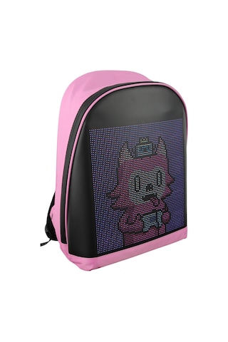 Funky Bag Led Ekranlı Akıllı Motorcu Sırt Çantası Pembe Diğer