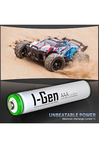 I-Gen B109 8 Adet AAA 900 Mah Şarj Edilebilir İnce Kalem Pil 1.2V Ni-MH Şarjlı Pil