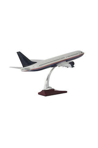 Zekupp Boeing 737-800 1/100 Gümüş Şeritli Model Uçak