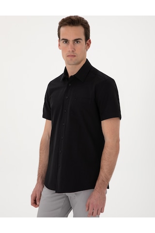 Pierre Cardin Erkek Siyah Gömlek Kısa Kollu 50307003-vr046 Siyah
