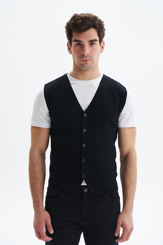 Arma Erkek Slim Fit Basic %100 Pamuk Triko Yelek K9kro0853 Siyah