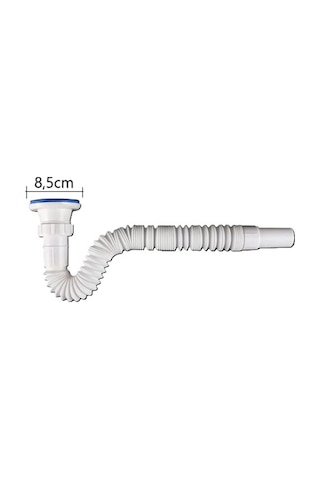 Güçlü Körüklü Geniş Sifon 85 32 Lüx Körüklü Inox Paslanmaz Çelik Süzgeç
