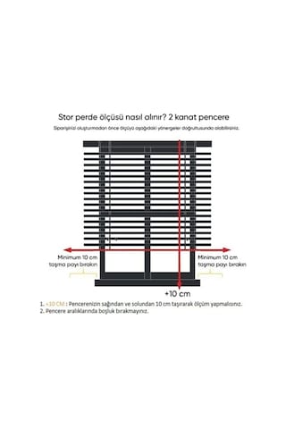 Çift Mekanizmalı Tül Ve Stor Perde - Model 4 Beyaz