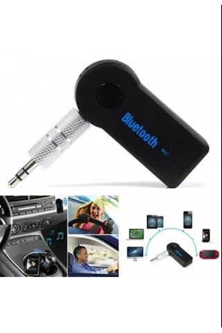 Bluetooth Araç Kiti Ses Aktarım Cihazı Aux Bluetooth Dönüştürücü