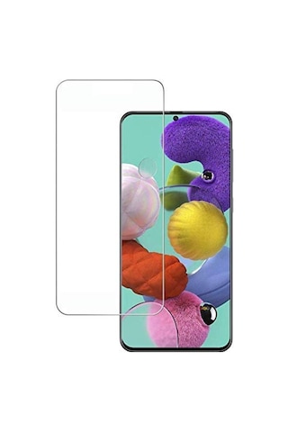 Samsung Galaxy Uyumlu A51 Nano Kırılmaz Cam Ekran Koruyucu Şeffaf