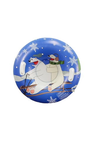 Homyl Şişme Kar Tüpü Kızak Aksesuarları Mavi Karikatür Mavi