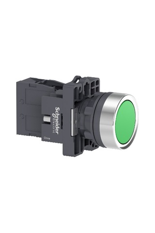 Schneider Electric XA2EH031 Yuvarlak yeşil yaylı buton Ø 22 -kalı