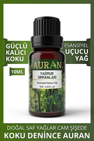 AURAN Yağmur Ormanları Esansiyel Uçucu Koku Yağı Buhurdanlık Yağı
