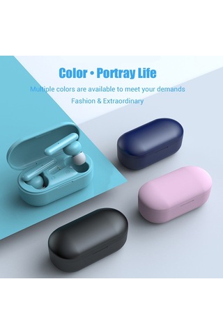 T10 Mini Dokunmatik Kontrol Hifi Tws Kablosuz Bluetooth Kulaklık, Mikrofon Ve Şarj Kutusu İle Siyah