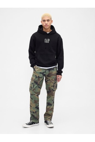 Gap V-vıntage Soft Oversızed Logo Hd Erkek Siyah Sweatshırt 821804003