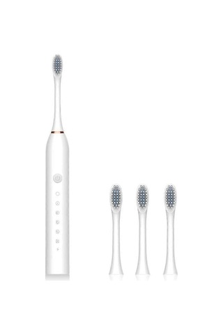 Taşınabilir Elektrikli Diş Fırçası Ipx7 Su Geçirmez Şarj Edilebilir 6 Hız, Beyaz