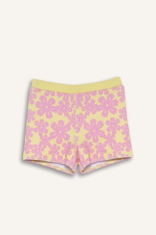 Defacto Çiçekli Şortlu Bikini Kız Çocuk G6783a826hsyl236 Sarı-yl236