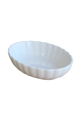 Kütahya Porselen Bone Luz Krem Oval Kayık 14,5x10x3,5cm Tekli Bnlzf15oks00 Çok Renkli