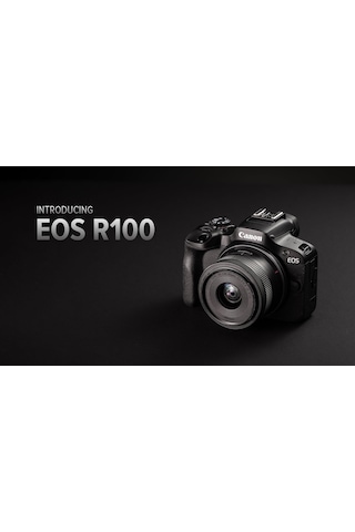 Canon EOS R100 + RF-S 18-45 MM Fotoğraf Makinesi Siyah