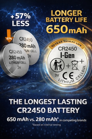I-gen Cr2450 Lityum Düğme Pil 3v 2450 Pil 10'lu Paket