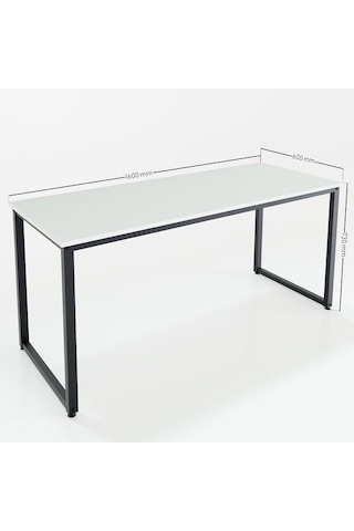 Ceramical 160 Cm Çalışma Masası - Beyaz Beyaz