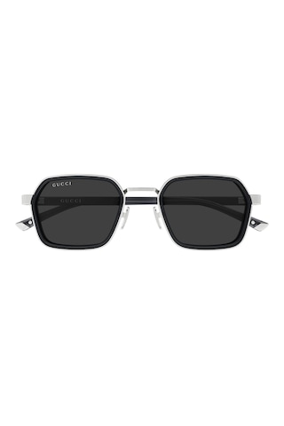 Guccı 2074s 001 51-22 Güneş Gözlüğü Gümüş