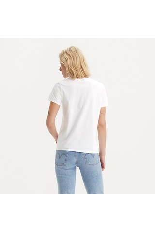 Levi's The Perfect Kadın Beyaz Yuvarlak Yaka Tişört Beyaz