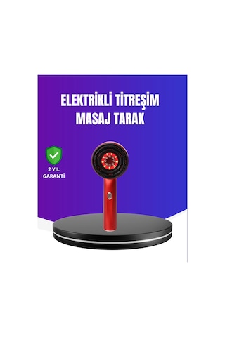 Kırmızı Işık Terapi Özellikli Saç Derisi Masaj Tarak Dökülme