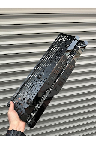 Vipplaka Tesla Uyumlu Ortası Mat Plakalık