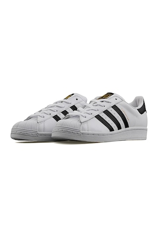 Adidas Superstar J Beyaz-siyah Unisex Günlük Ayakkabı FU7719 Beyaz