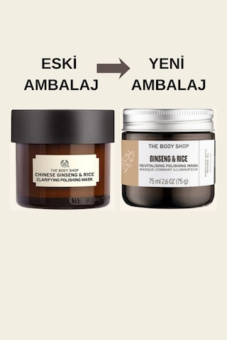 The Body Shop Ginseng & Rice Aydınlatıcı Ve Arındırıcı Maske 75 Ml/ Chınese Gınseng Rıce Yeni Ambalaj